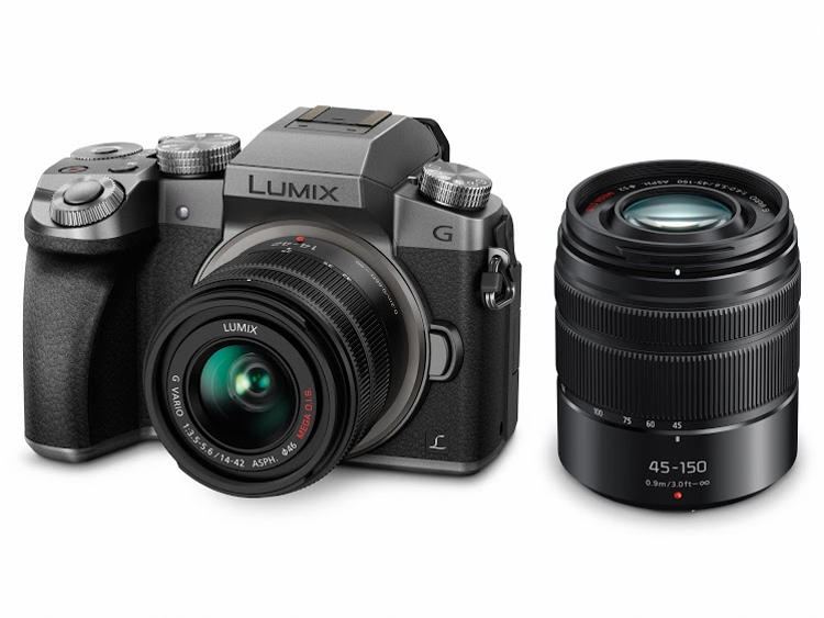 Panasonic LUMIX DMC-G7 camera and lens