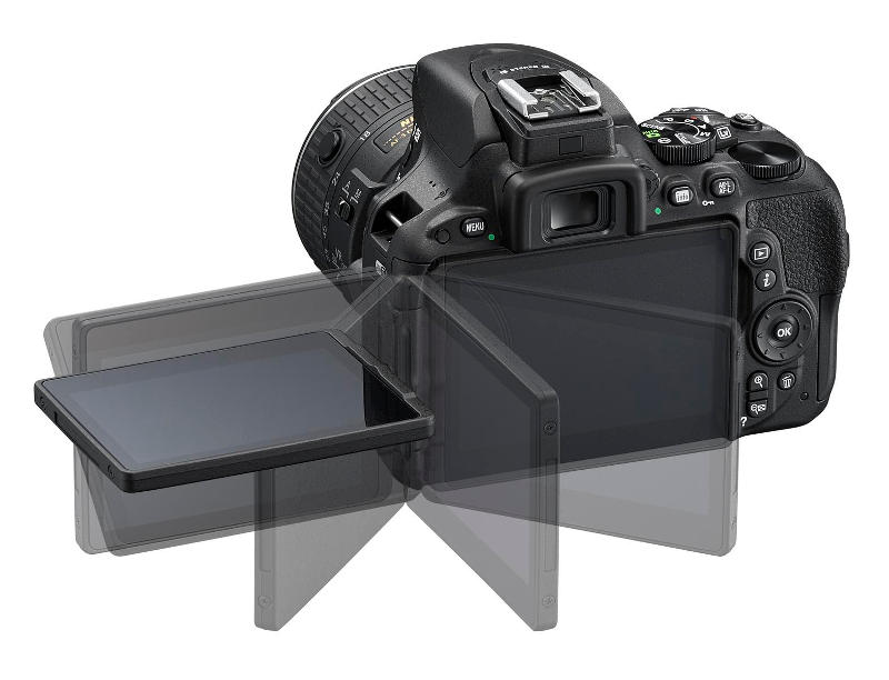 Nikon D5500, dönthető érintőképernyős D-SLR fényképezőgép
