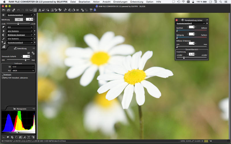 RAW File Converter EX 2.0 powered by SILKYPIX (Ver.4.1.1.0)