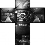 Telek Balázs: A Magyar Fotográfiai Múzeum belső tere, Kecskemét, 2000. – Camera obscura keresztpanoráma, horizontálisan és vertikálisan is 360 fokos látószöggel