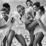 Estelle Lefebure, Karen Alexander, Rachel Williams, Tatjana Patitz, Christy Turlington, Vogue Usa, Los Angeles, 1988. / Peter Lindbergh